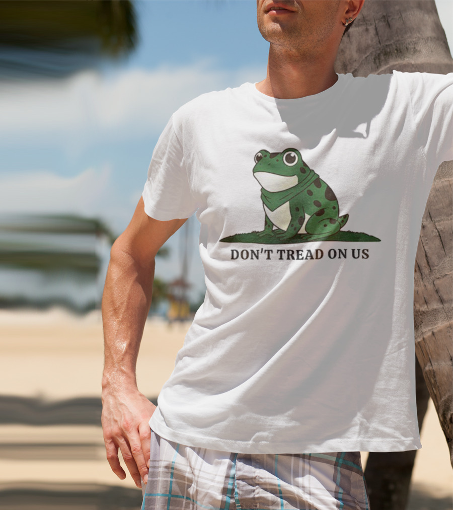 Portland Frog Don't Tread On Us 2025 Political Movement Symbol T-Shirt
