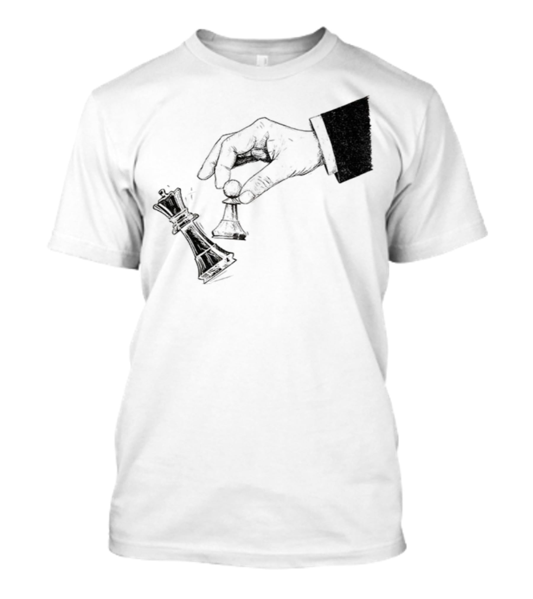 Protest Chess Pawn Topples King No Kings In America Bold Political Statement T-Shirt