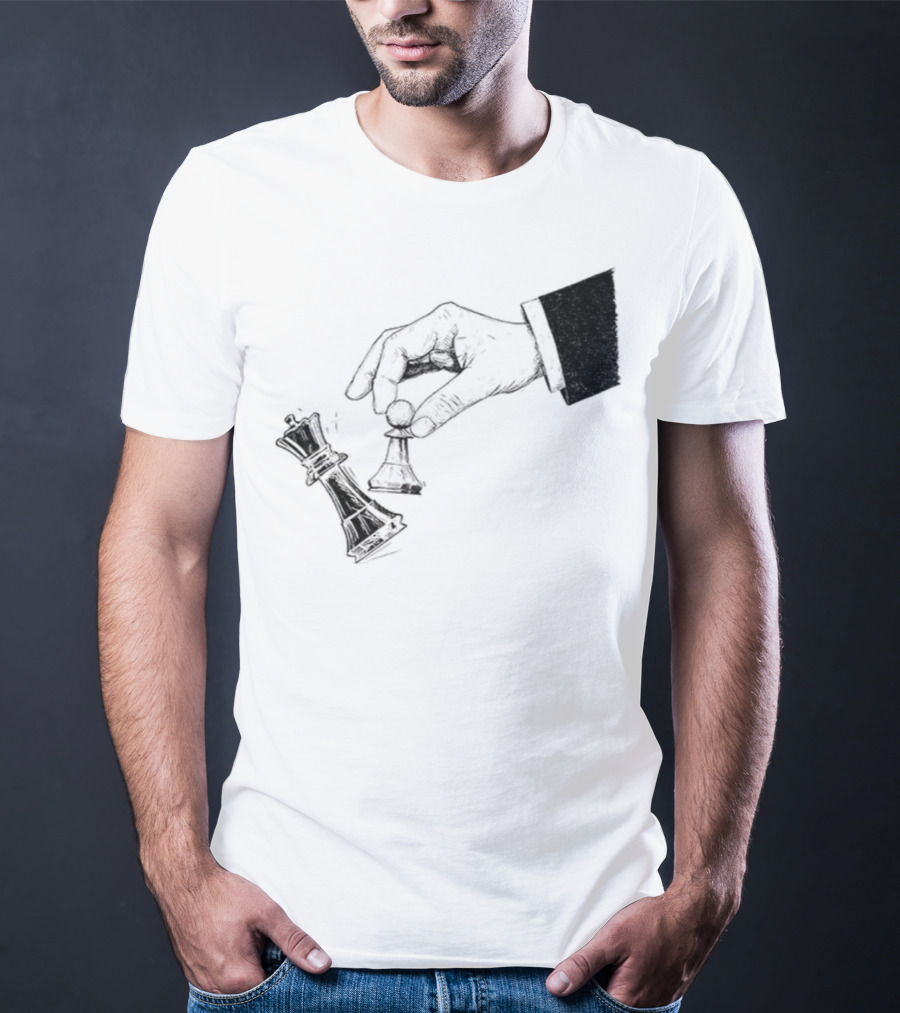 Protest Chess Pawn Topples King No Kings In America Bold Political Statement T-Shirt