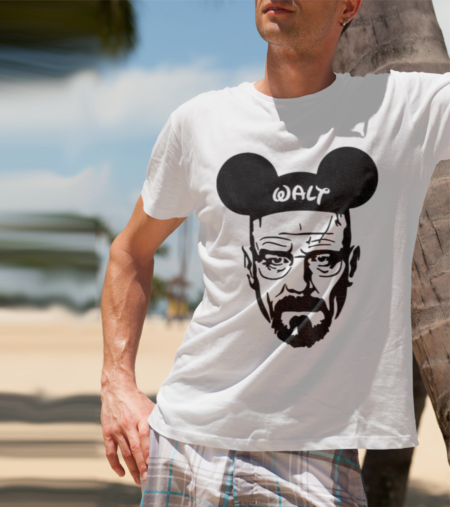 Walter White Mickey Mouse Breaking Bad Disney Meme T-Shirt