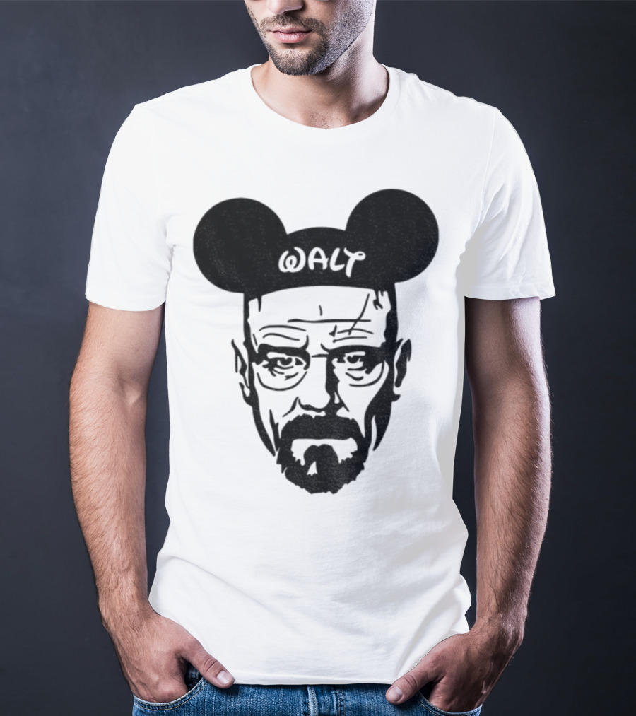 Walter White Mickey Mouse Breaking Bad Disney Meme T-Shirt