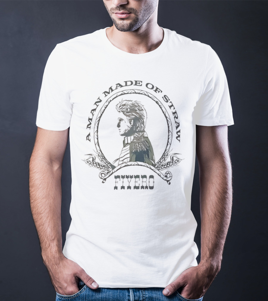 A Man Made Of Straw Fiyero Silhouette Emblem T-Shirt