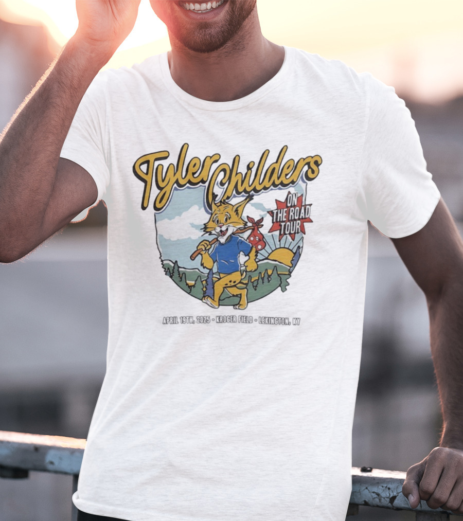 Tyler Childers Wildcat On The Road Tour Forest Sunrise Scene T-Shirt