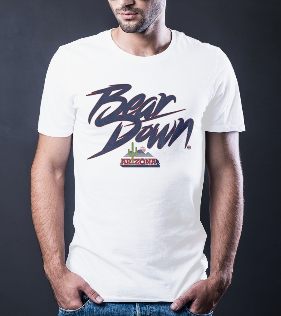 Bear Down Arizona Cactus Wildcats Football 2025 T-Shirt
