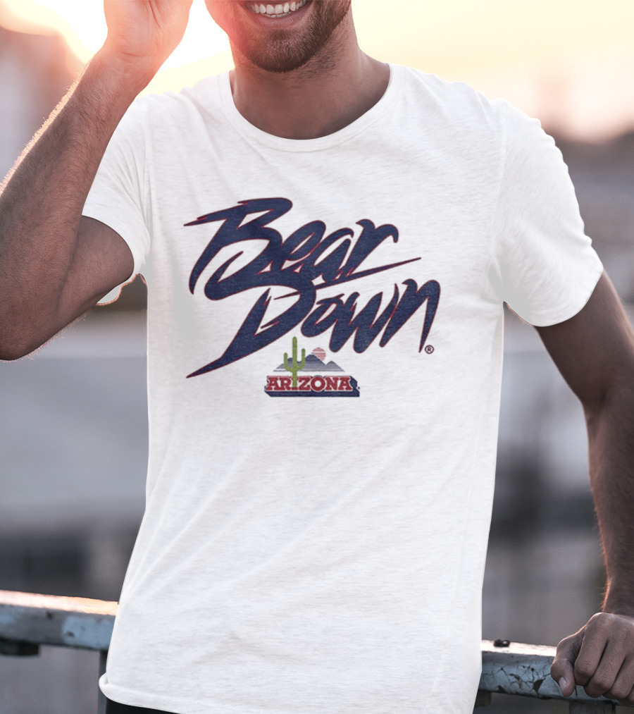 Bear Down Arizona Cactus Wildcats Football 2025 T-Shirt