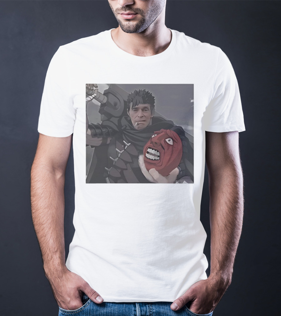 Berserk Guts Willem Dafoe Meme Crossover T-Shirt