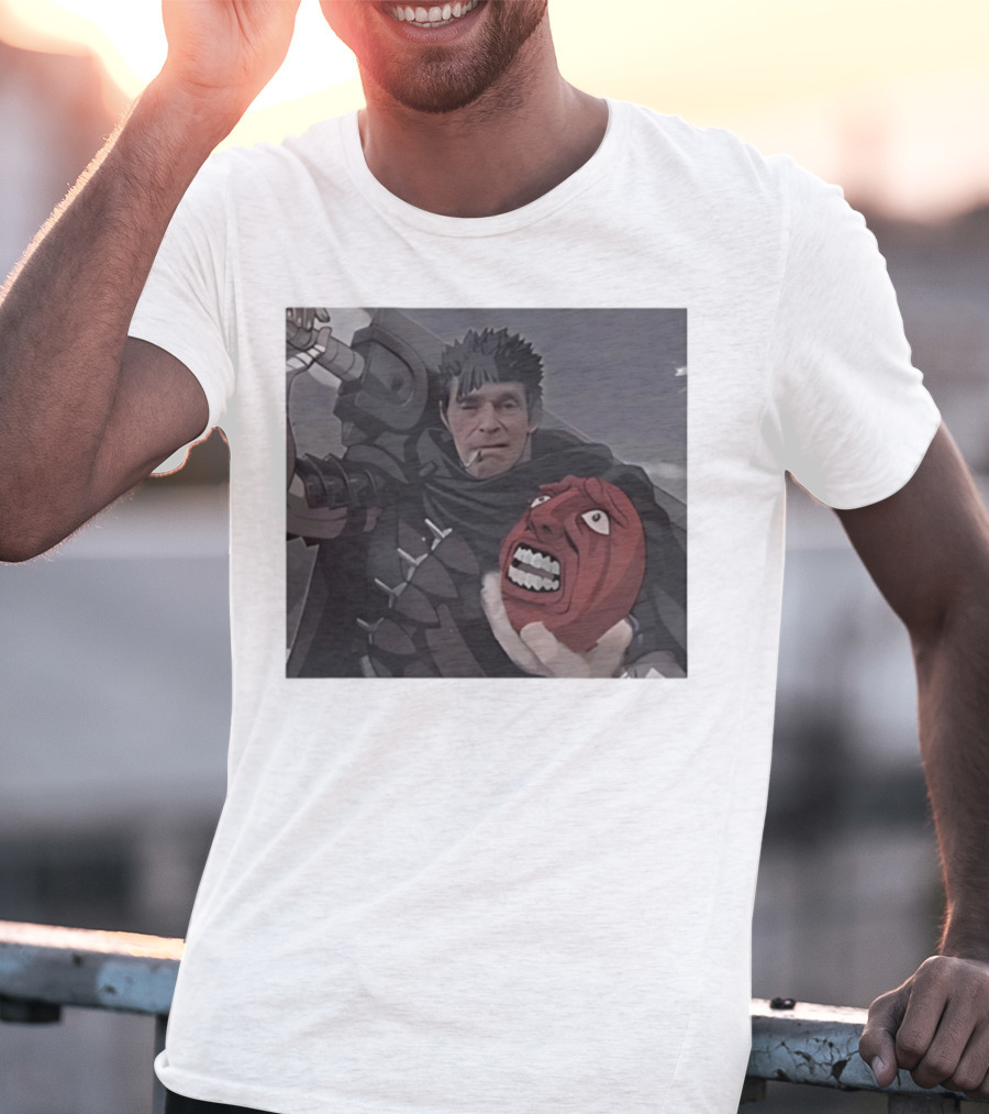 Berserk Guts Willem Dafoe Meme Crossover T-Shirt