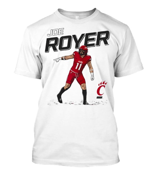Joe Royer Cincinnati Bearcats Football Cincy Bearcat Claw Logo T-Shirt