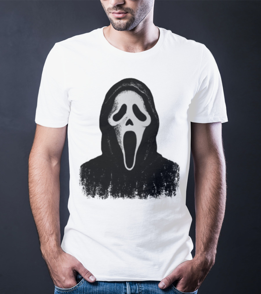 Monster Fresh Blank Ghostface Iconic Mask T-Shirt