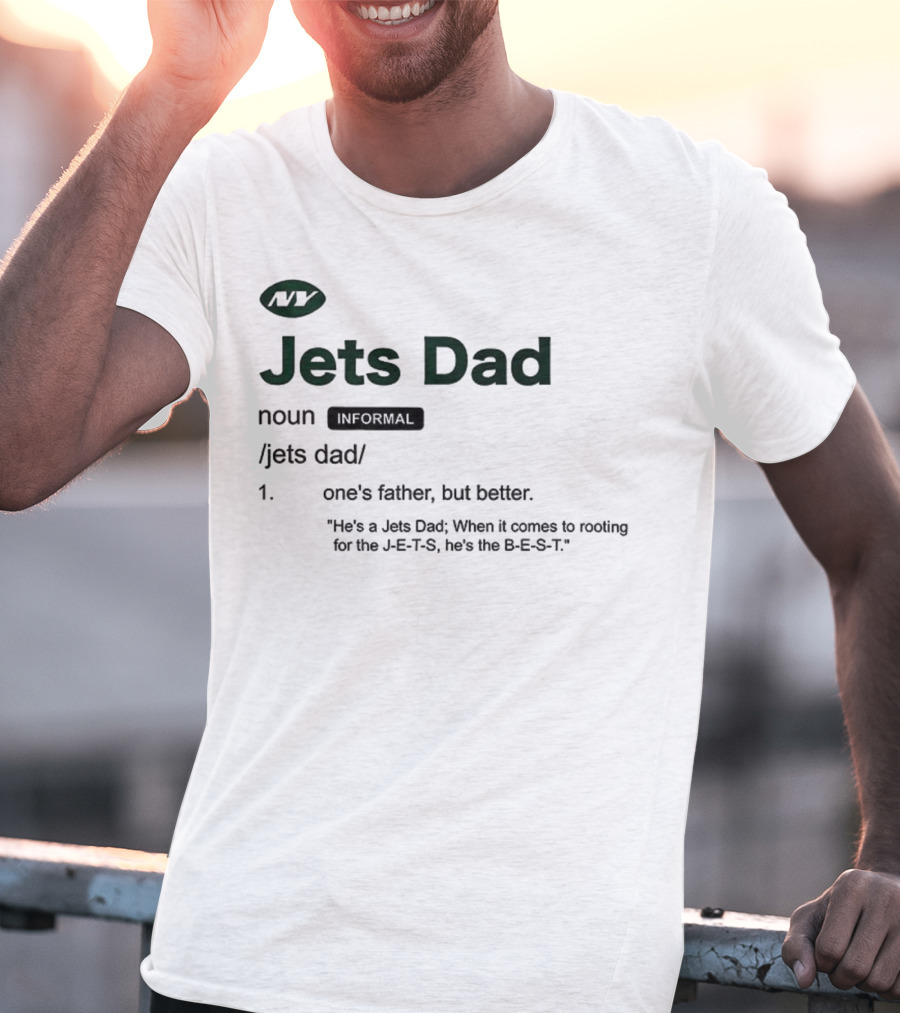 New York Jets Dad Definition Football Fanatic Father's Day Gift T-Shirt