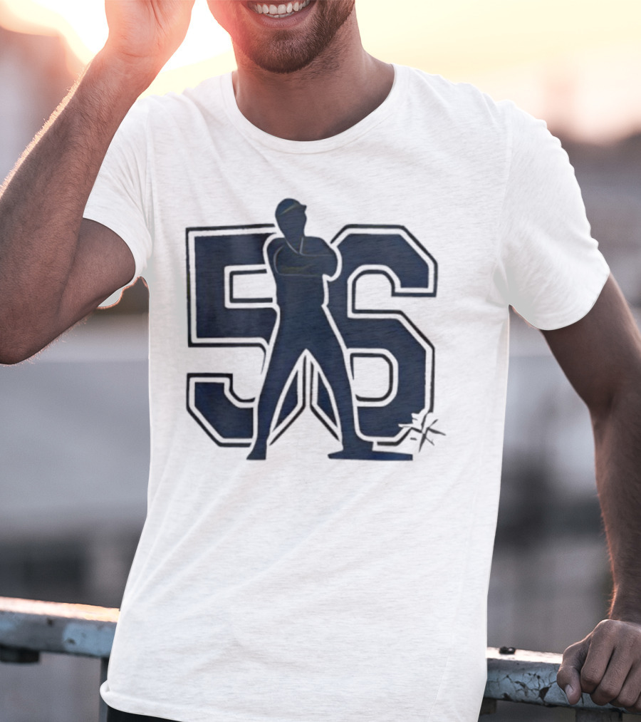 Randy Arozarena 56 Mariners Baseball Silhouette T-Shirt