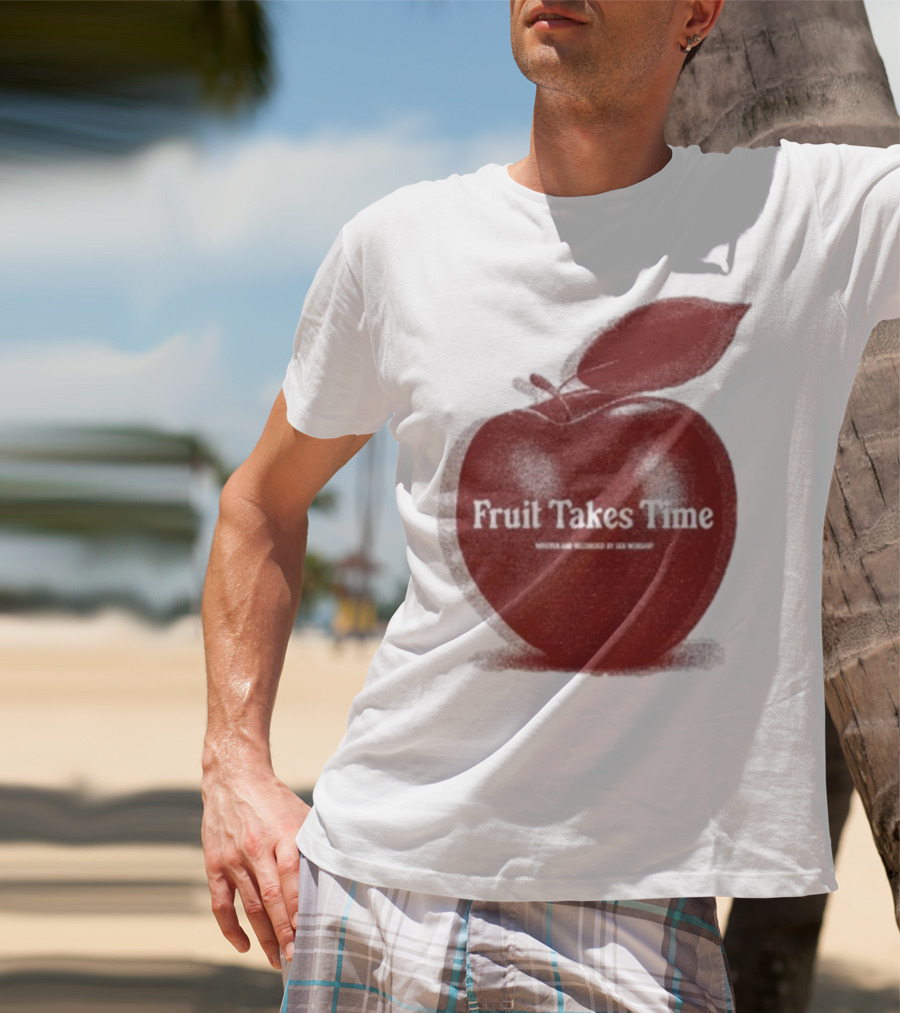 Fruit Takes Time By Seu Worship Red Apple T-Shirt