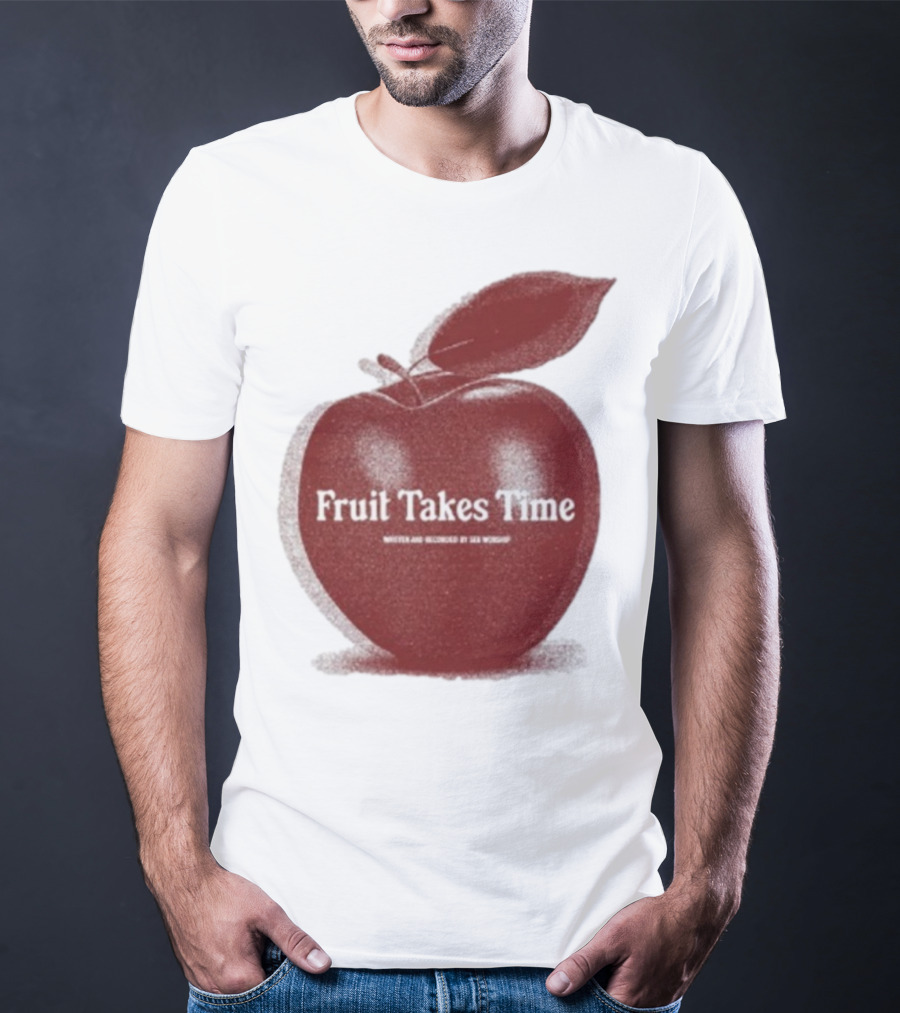 Fruit Takes Time By Seu Worship Red Apple T-Shirt