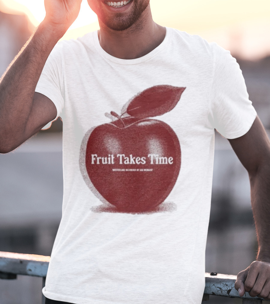 Fruit Takes Time By Seu Worship Red Apple T-Shirt