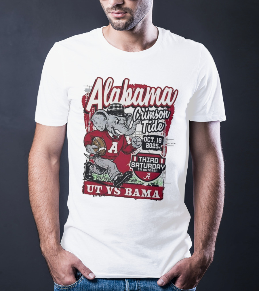 Alabama Crimson Tide UT Vs Bama October 18 2025 Third Saturday T-Shirt