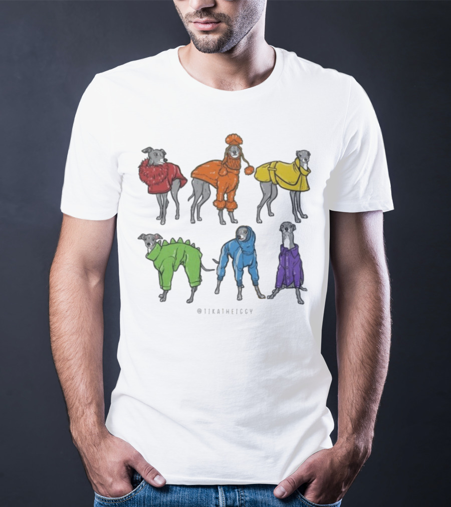 Tika The Iggy In Colorful Cozy Outfits T-Shirt