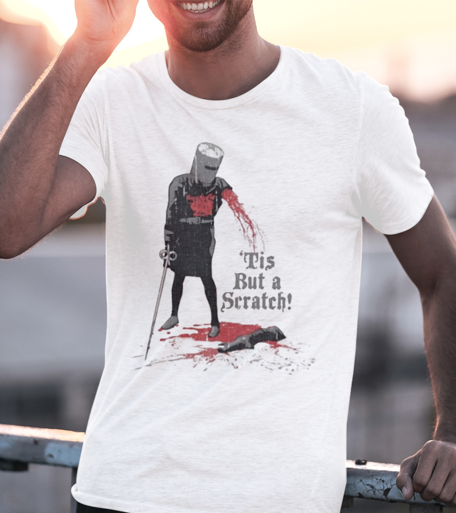 Monty Python Black Knight 'Tis But A Scratch Classic Scene T-Shirt