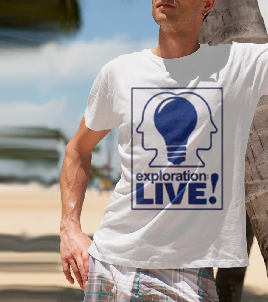 Exploration Live Heads With Lightbulb Icon T-Shirt