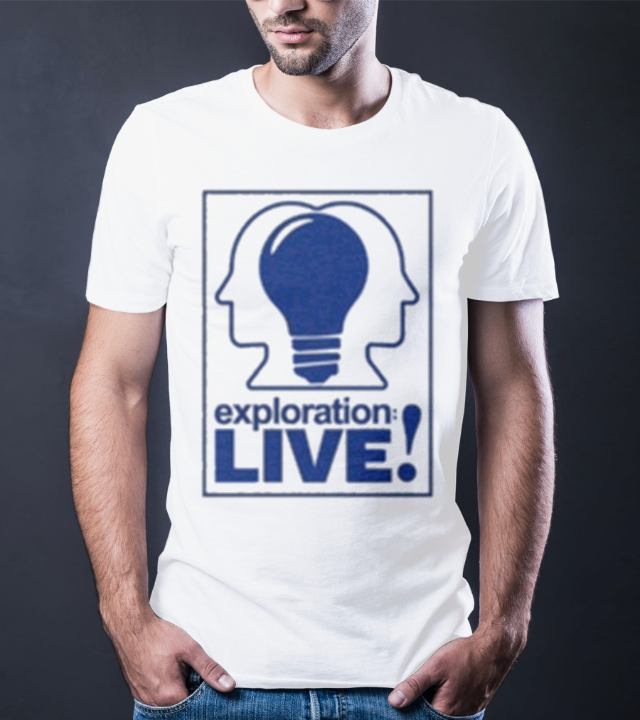 Exploration Live Heads With Lightbulb Icon T-Shirt