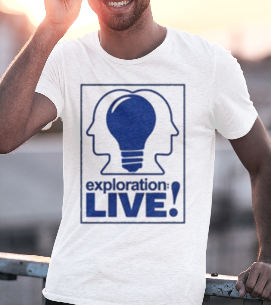 Exploration Live Heads With Lightbulb Icon T-Shirt