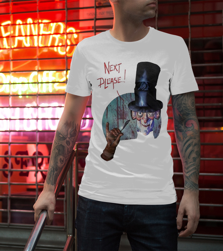 John Bolton1989 Next Please Horror Graffiti Halloween T-Shirt