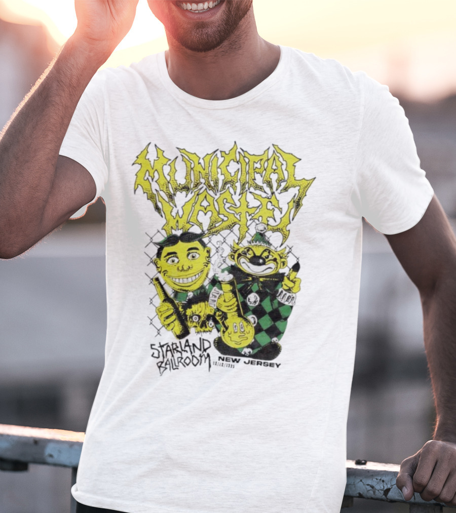 Municipal Waste Toxic Characters New Jersey Event 2023 T-Shirt
