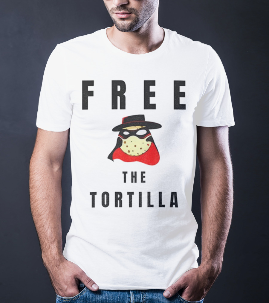 FREE THE TORTILLA MatadorTilla Dark Masked Hero Hat T-Shirt