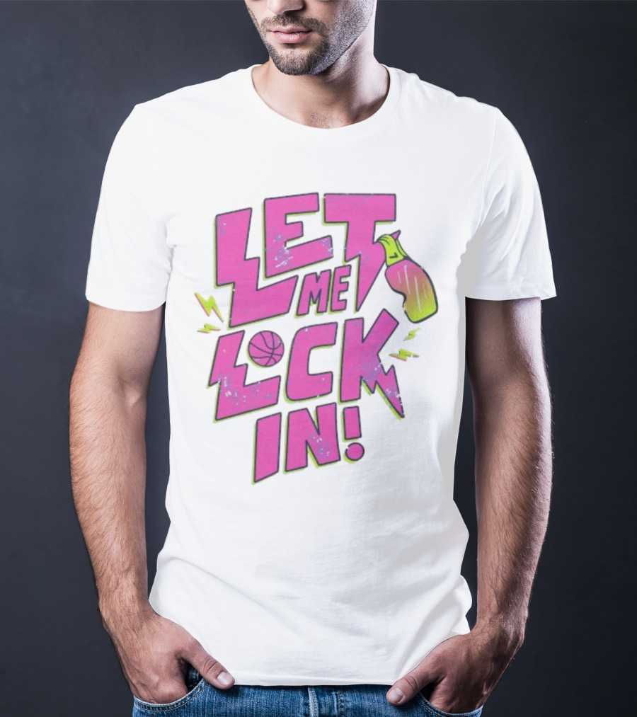 Looney Tunes Oklahoma Thunder Let Me Lock In Basketball Bottle Lightning T-Shirt