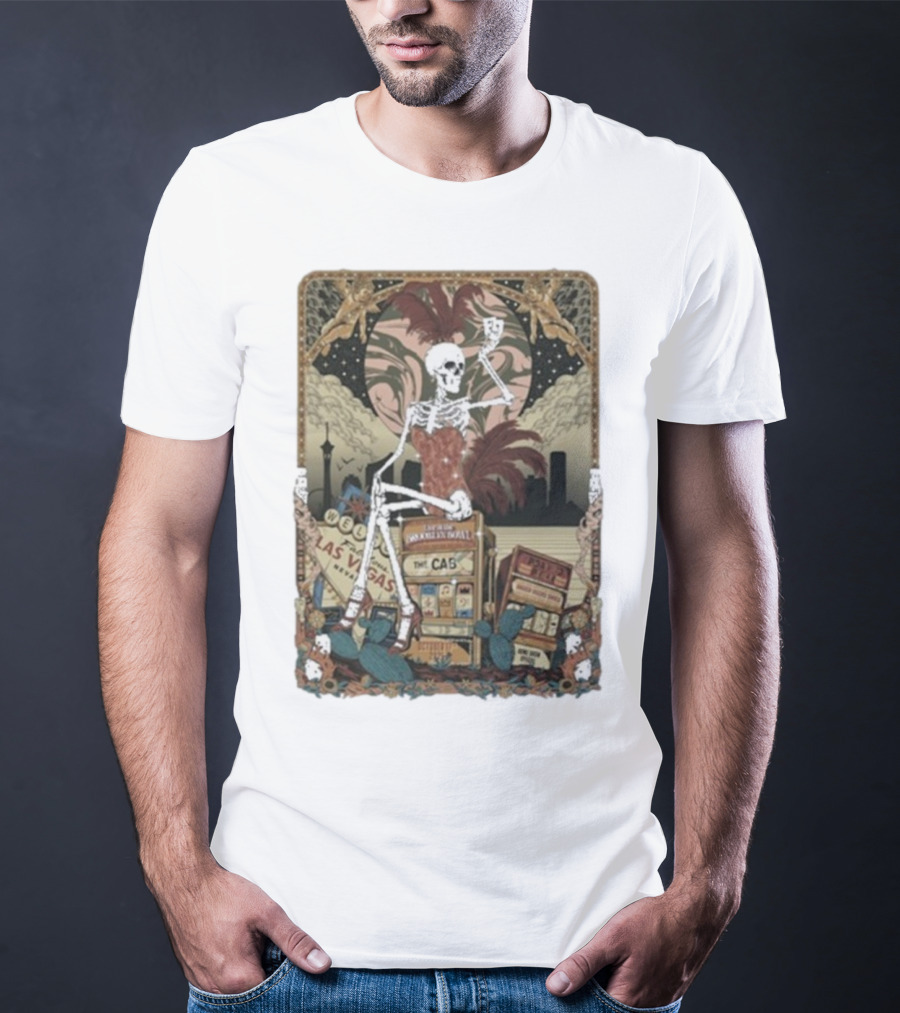 The Cab Welcome To Las Vegas Brooklyn Bowl NY 2025 Skeleton T-Shirt