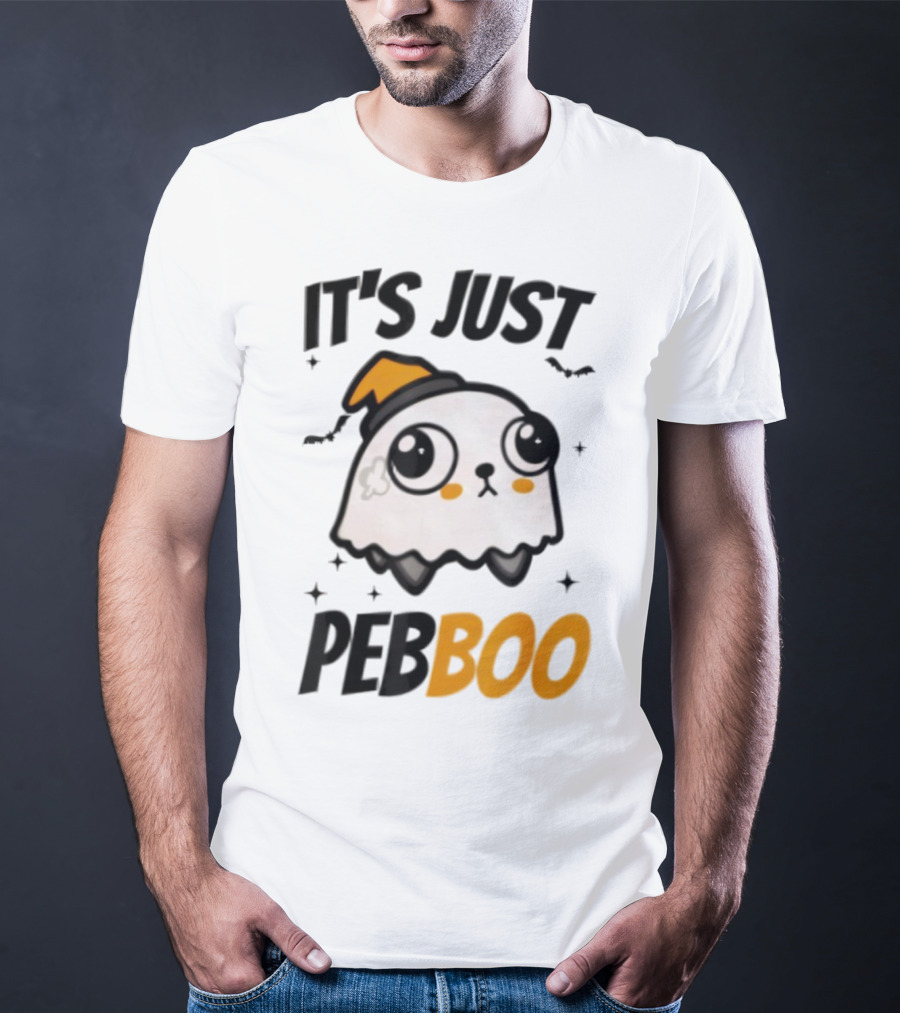 It's Just PebBoo Halloween Ghost Plush Cute Kawaii Spooky T-Shirt
