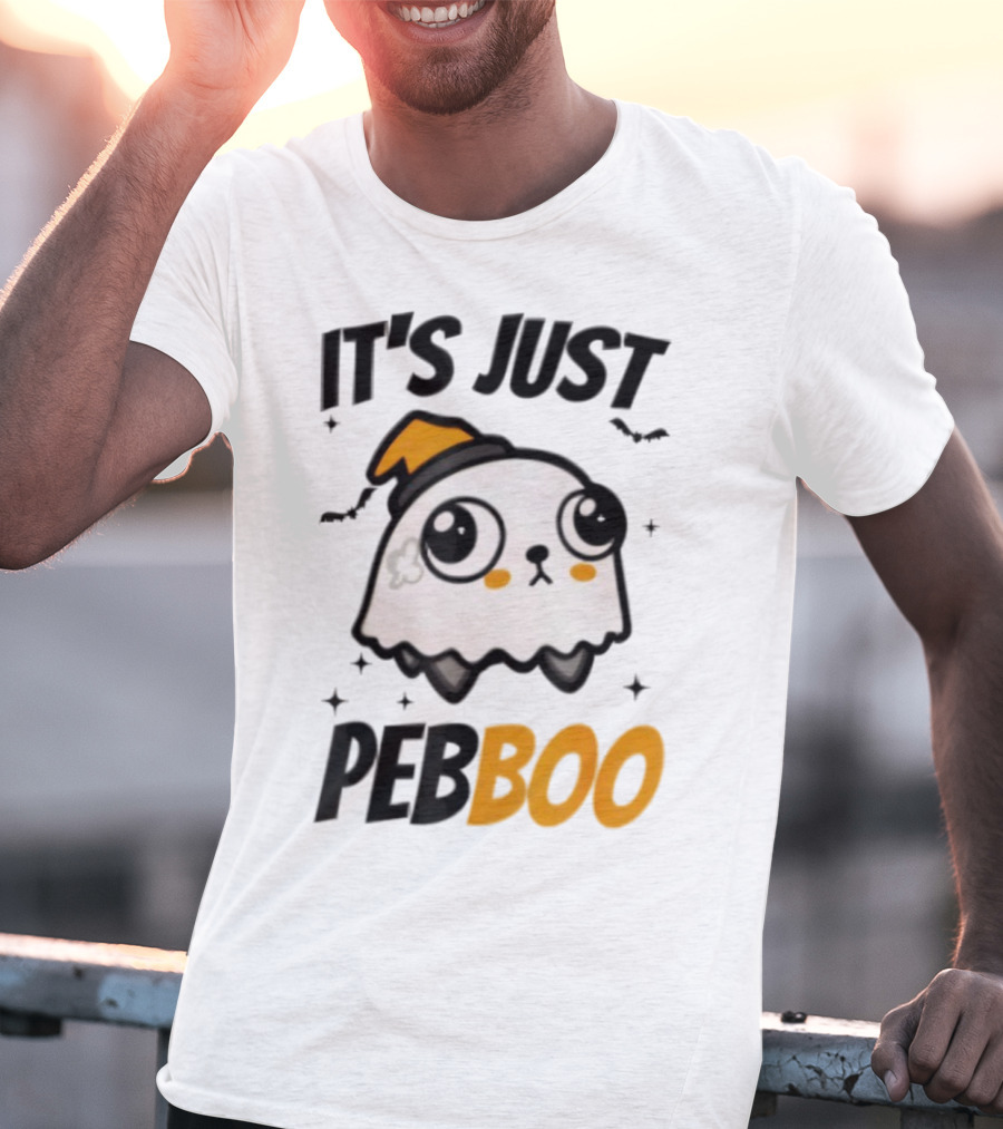 It's Just PebBoo Halloween Ghost Plush Cute Kawaii Spooky T-Shirt