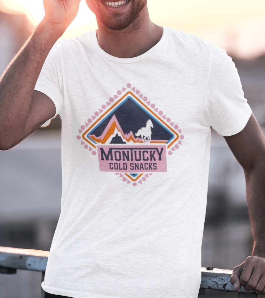Montucky Cold Snacks Mountain Horse Diamond Scene T-Shirt