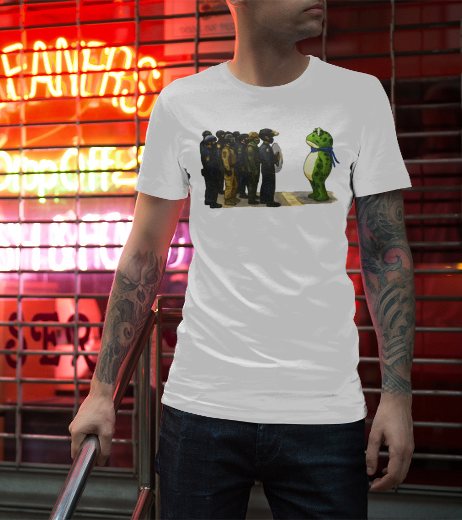 Portland Frog Protest Against ICE Deportation Resistance T-Shirt