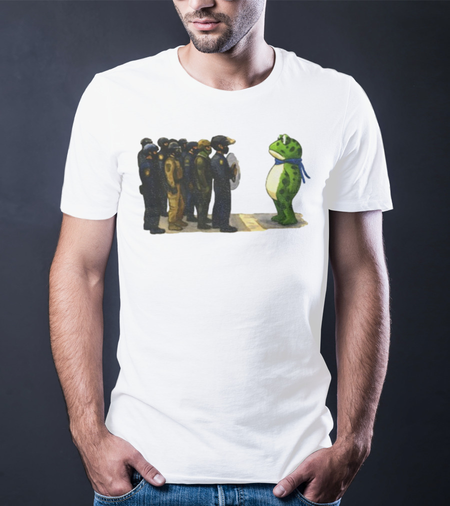 Portland Frog Protest Against ICE Deportation Resistance T-Shirt