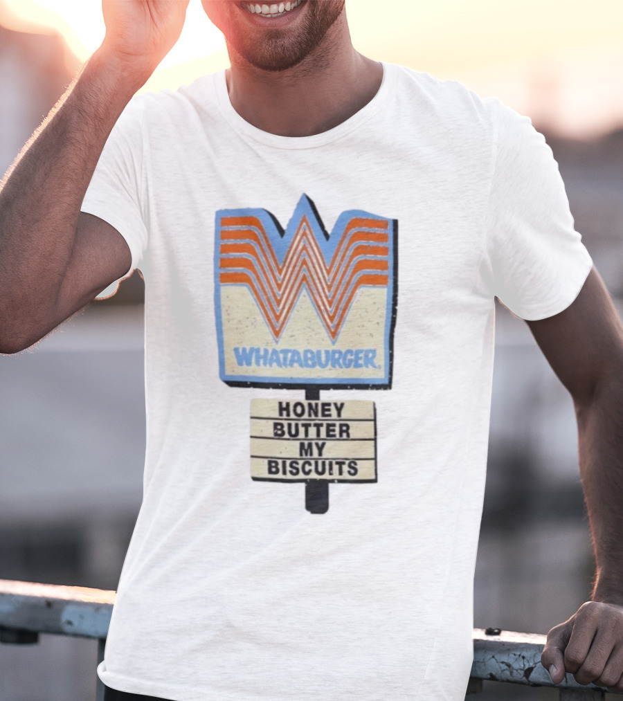 Whataburger Honey Butter My Biscuits Retro Logo T-Shirt