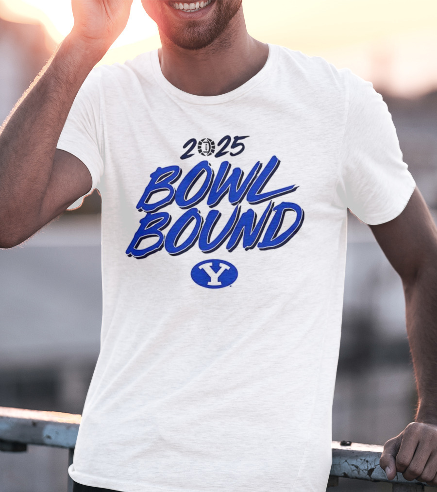2025 Bowl Bound BYU Cougars Football Y Logo T-Shirt