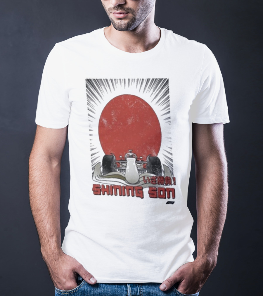 Shining Son Formula 1 Racing Car Japanese Sun T-Shirt