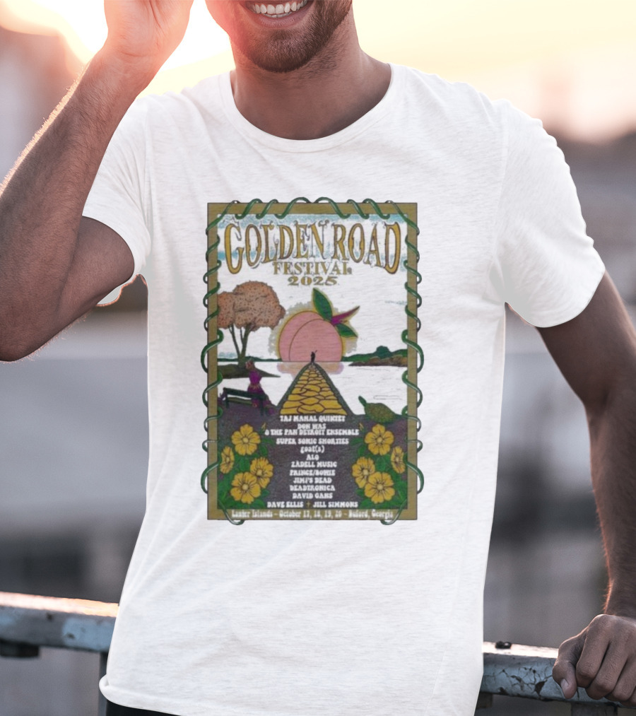 Golden Road Festival Buford Georgia October 17-20 2025 Taj Mahal Quintet Concert Event T-Shirt