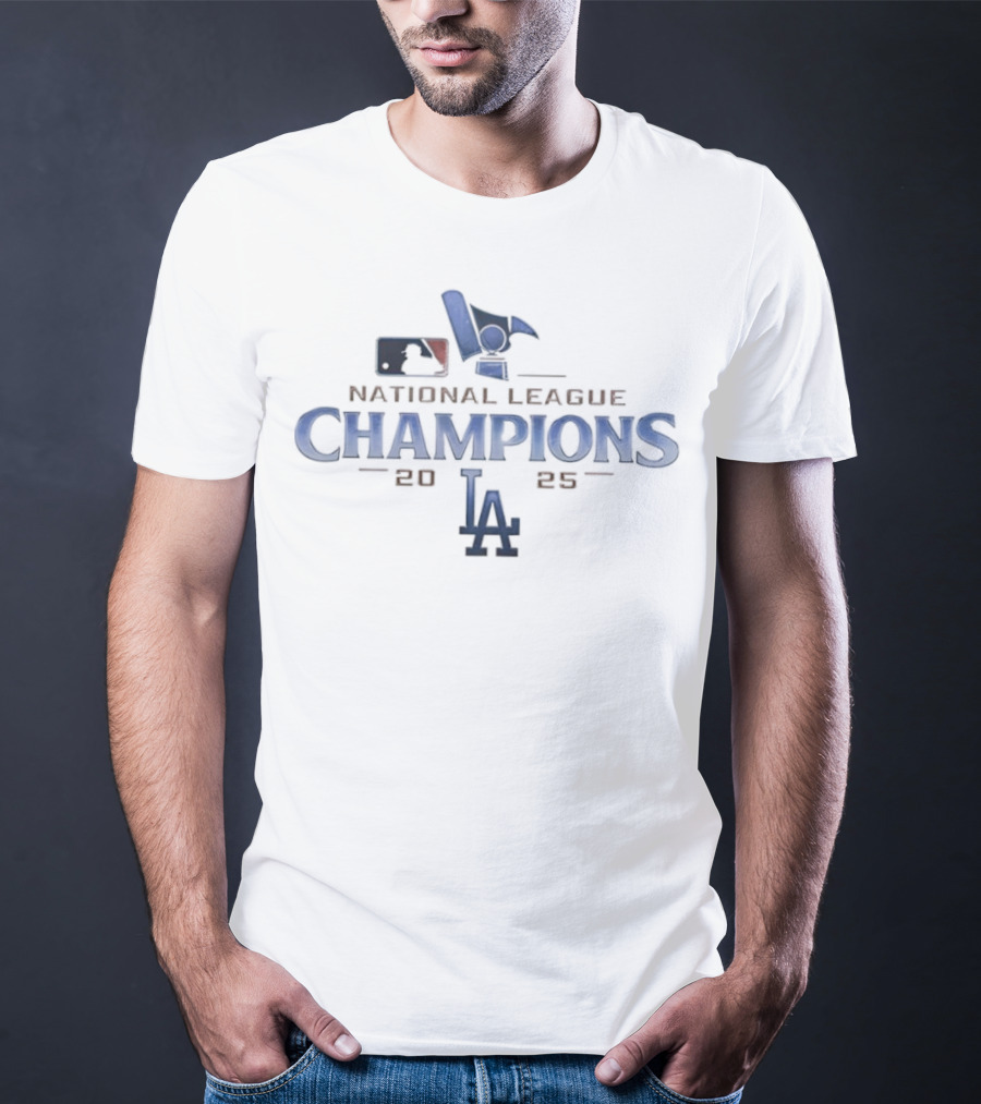 Los Angeles Dodgers 2025 National League Champions LA T-Shirt
