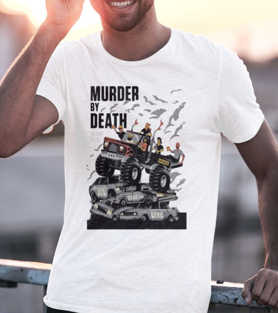 Murder By Death October 19 2025 Salt Lake City Tour Utah Depot Event Monster Truck Illustration T-Shirt