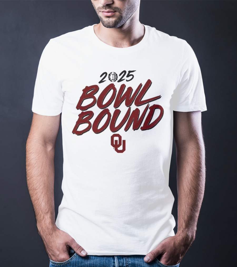 2025 Oklahoma Sooners Bowl Bound OU Logo T-Shirt