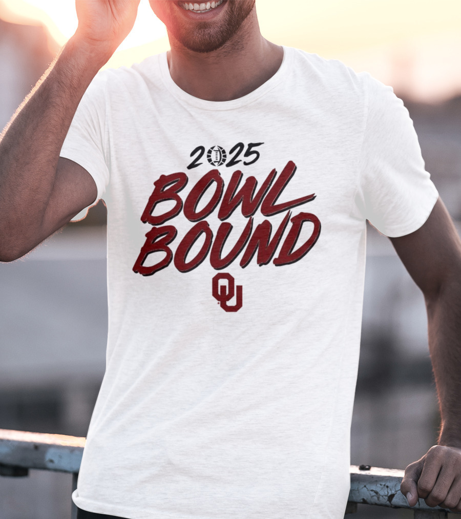 2025 Oklahoma Sooners Bowl Bound OU Logo T-Shirt