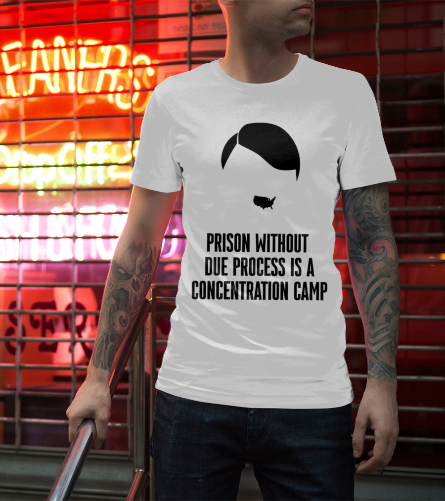 Prison Without Due Process Is A Concentration Camp Face Icon Illustration T-Shirt