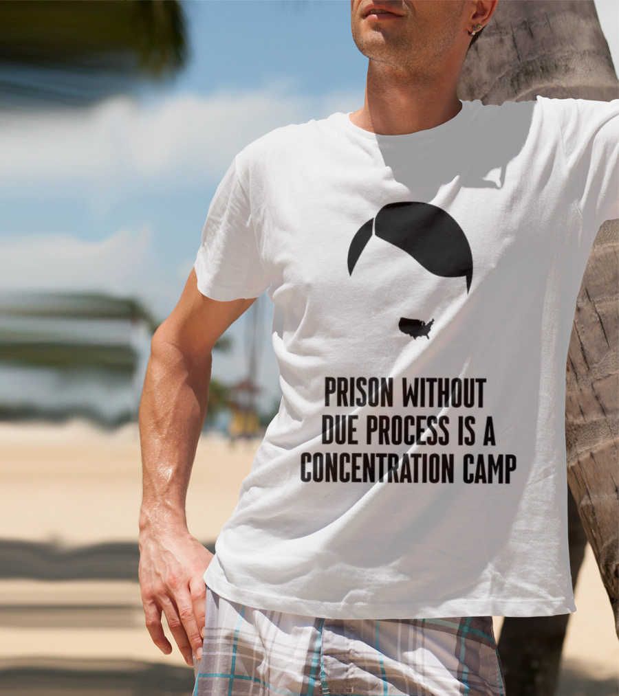 Prison Without Due Process Is A Concentration Camp Face Icon Illustration T-Shirt