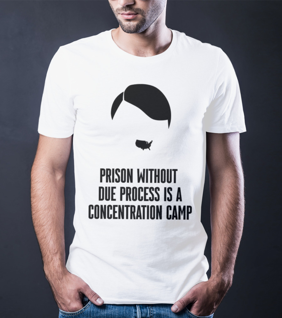 Prison Without Due Process Is A Concentration Camp Face Icon Illustration T-Shirt