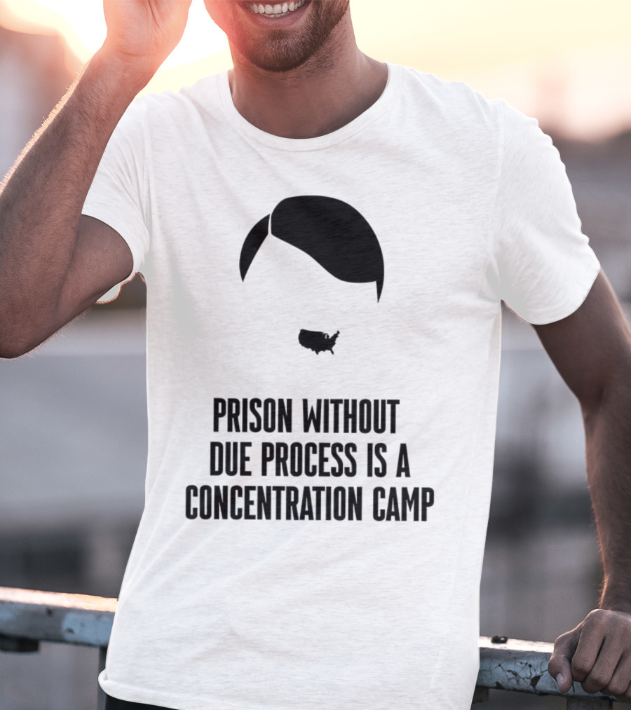 Prison Without Due Process Is A Concentration Camp Face Icon Illustration T-Shirt