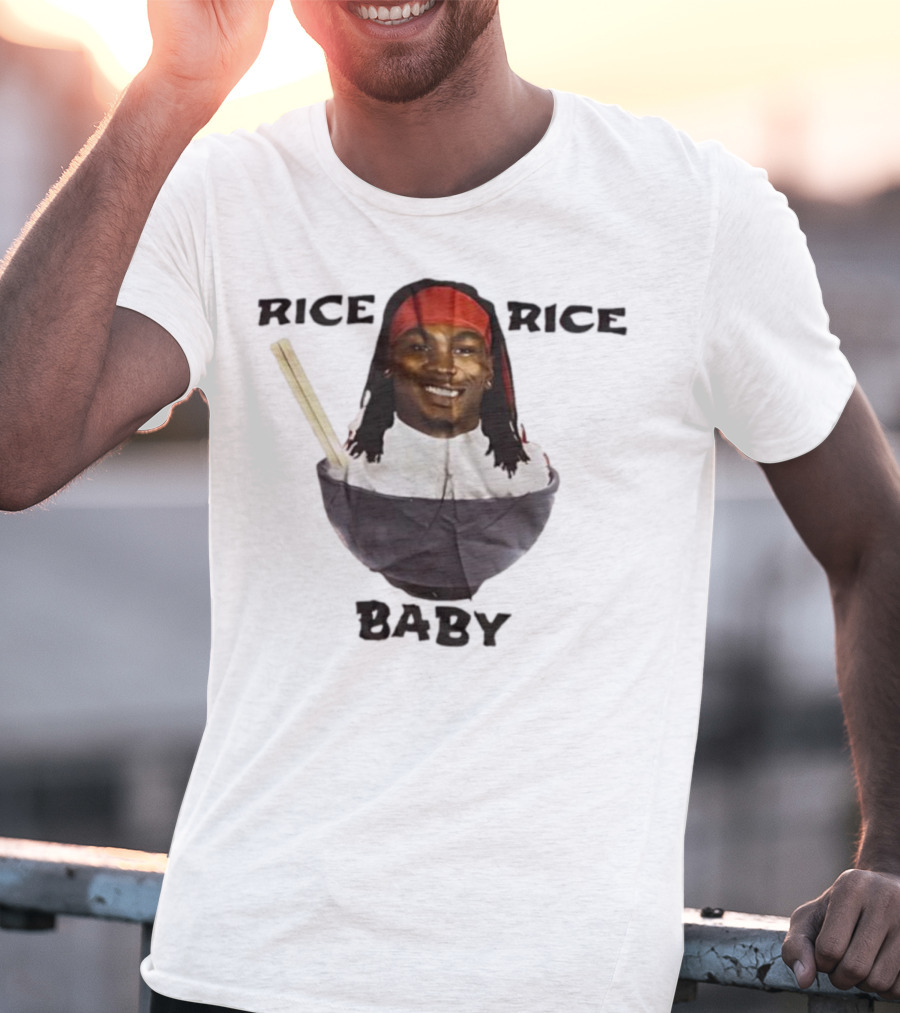 Rashee Rice Rice Baby Bowl Chopsticks Headband T-Shirt