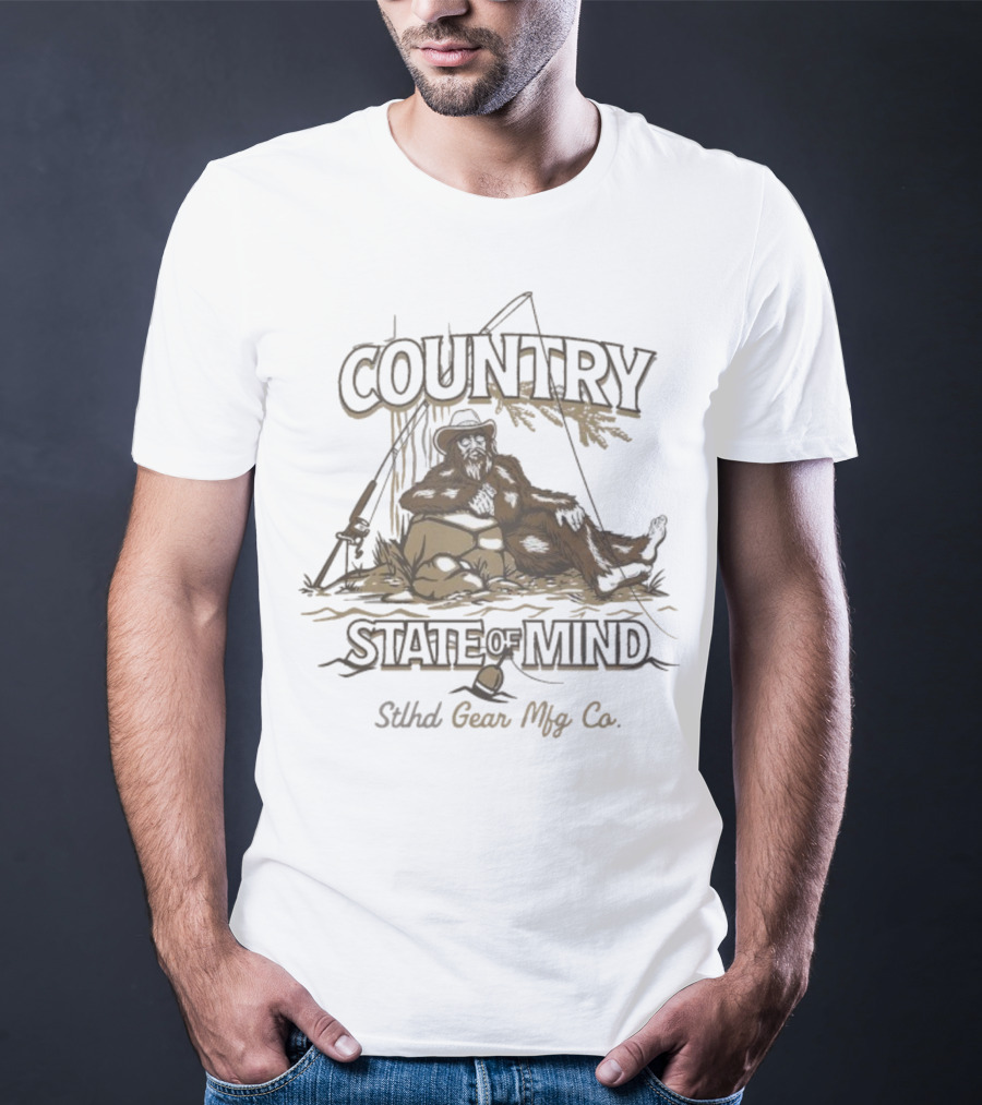 Country State Of Mind Stlhd Gear Mfg Co Fishing T-Shirt