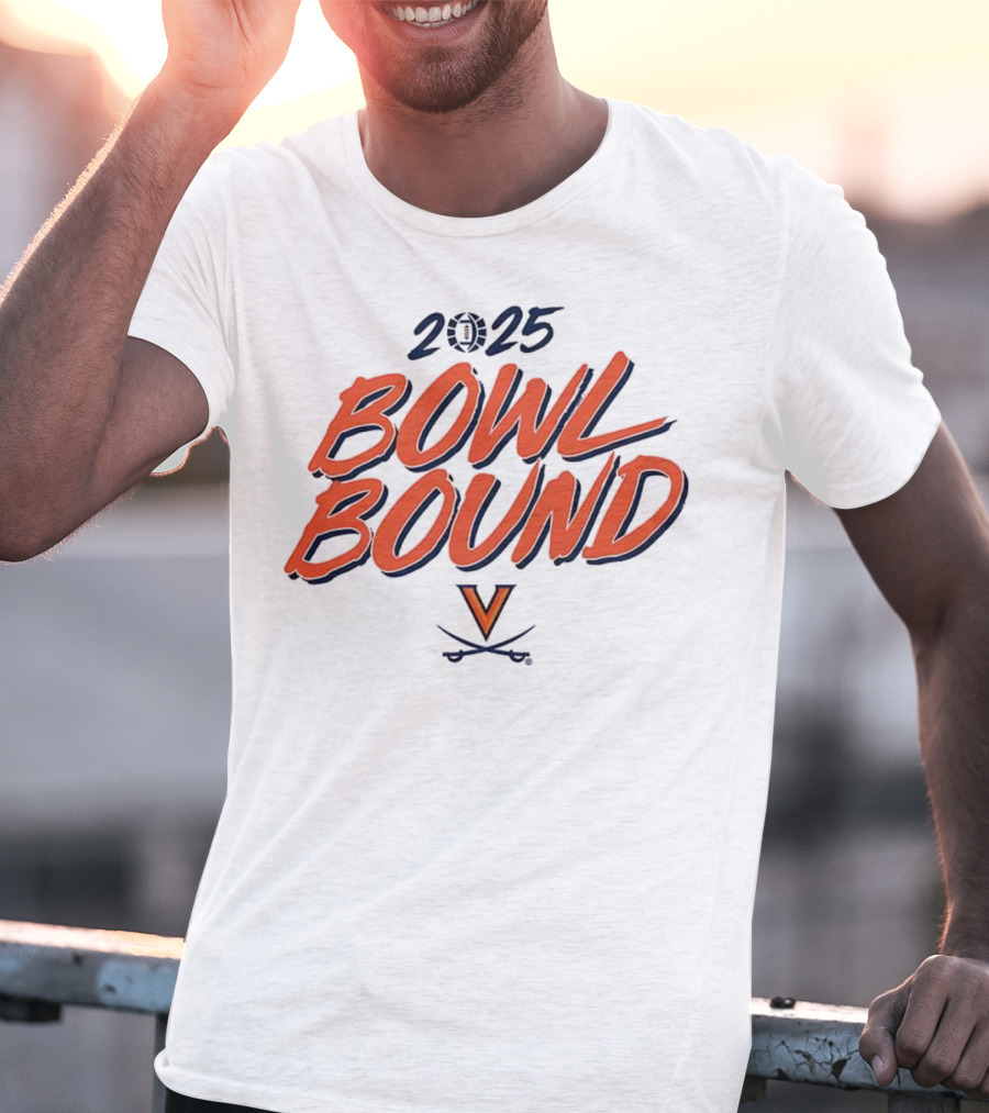 2025 Virginia Cavaliers Bowl Bound V Logo T-Shirt