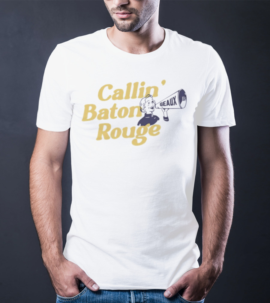 Callin’ Baton Rouge Geaux Megaphone Icon T-Shirt
